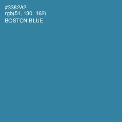 #3382A2 - Boston Blue Color Image